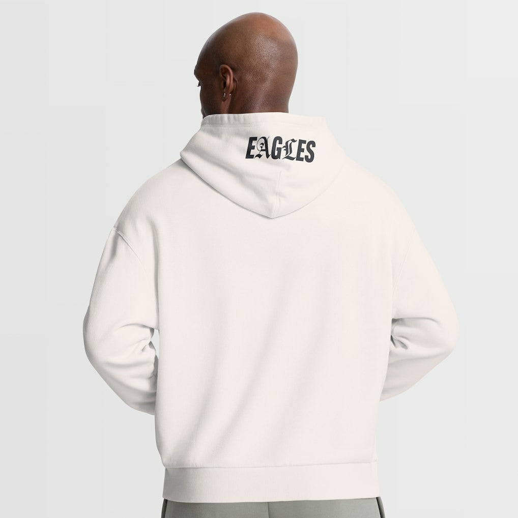 Philadelphia Eagles Oversized Type Play Location Hoodie - Cream - Fanatics