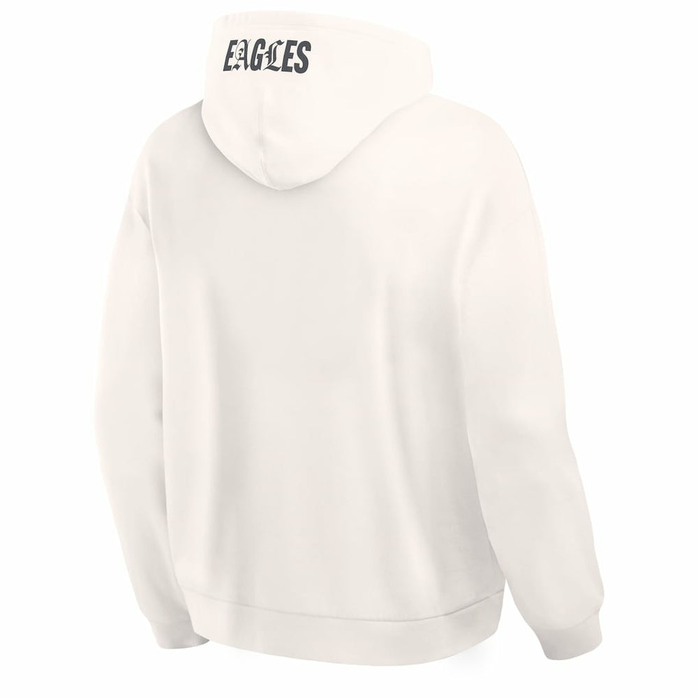 Philadelphia Eagles Oversized Type Play Location Hoodie - Cream - Fanatics