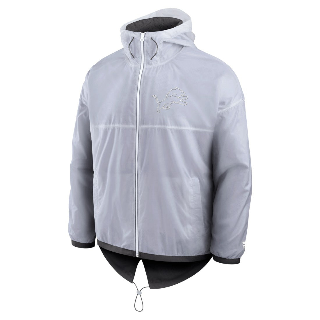 Detroit Lions Type Play Down Full-Zip Jacket - White - Fanatics
