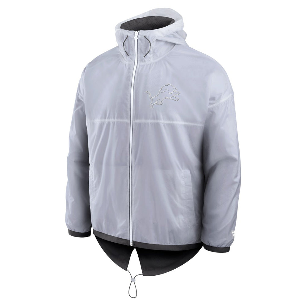 Detroit Lions Type Play Down Full-Zip Jacket - White - Fanatics