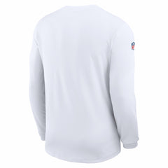 Dallas Cowboys Sideline Coach UV Dri-FIT Long Sleeve Shirt - White - Nike
