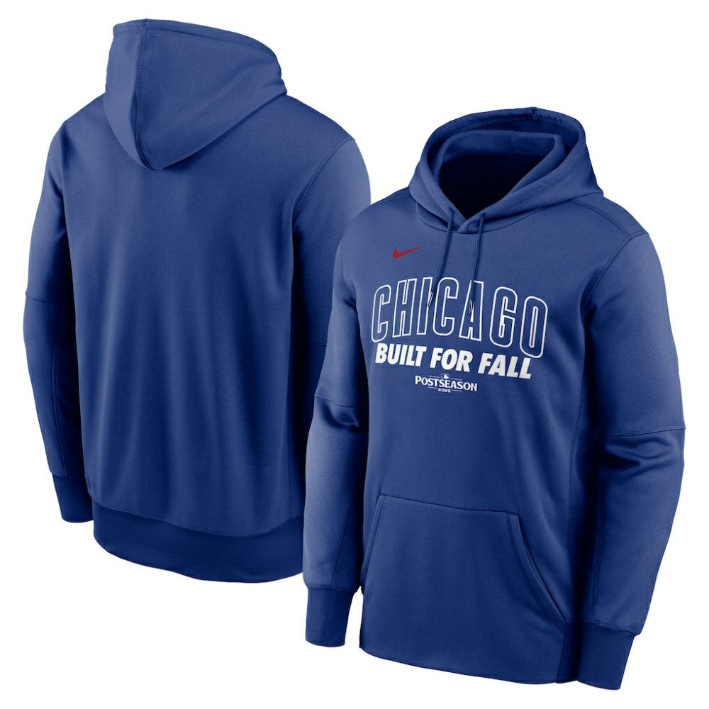 Chicago Cubs Nike 2025 MLB Postseason Authentic Collection Therma Fleece Hoodie Near Me