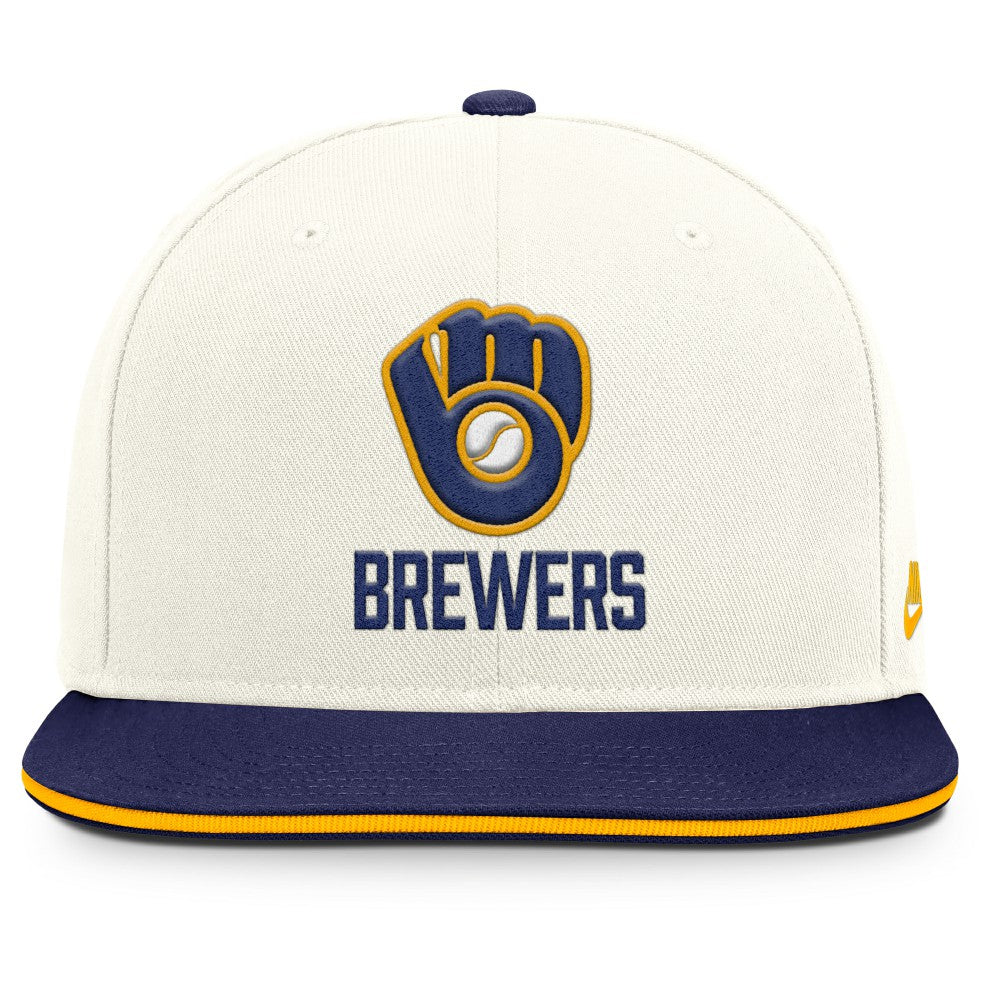 Milwaukee Brewers Nike Cooperstown Pro Dri-FIT Snapback Hat Outlet