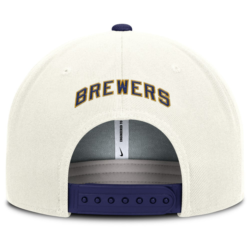 Milwaukee Brewers Nike Cooperstown Pro Dri-FIT Snapback Hat Outlet