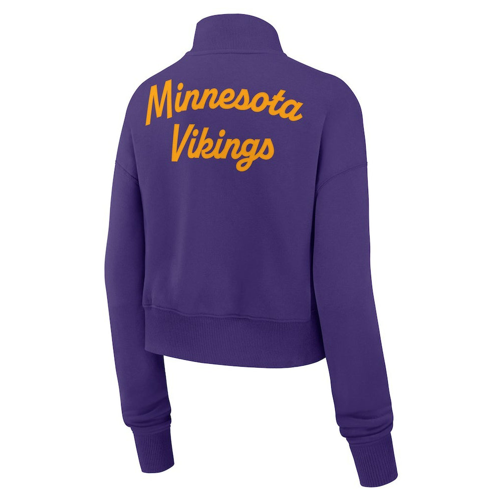 Minnesota Vikings Women's Phoenix Fleece Quarter-Zip Sweatshirt - Purple - Nike
