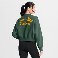 Green Bay Packers Women's Phoenix Fleece Quarter-Zip Sweatshirt - Green - Nike