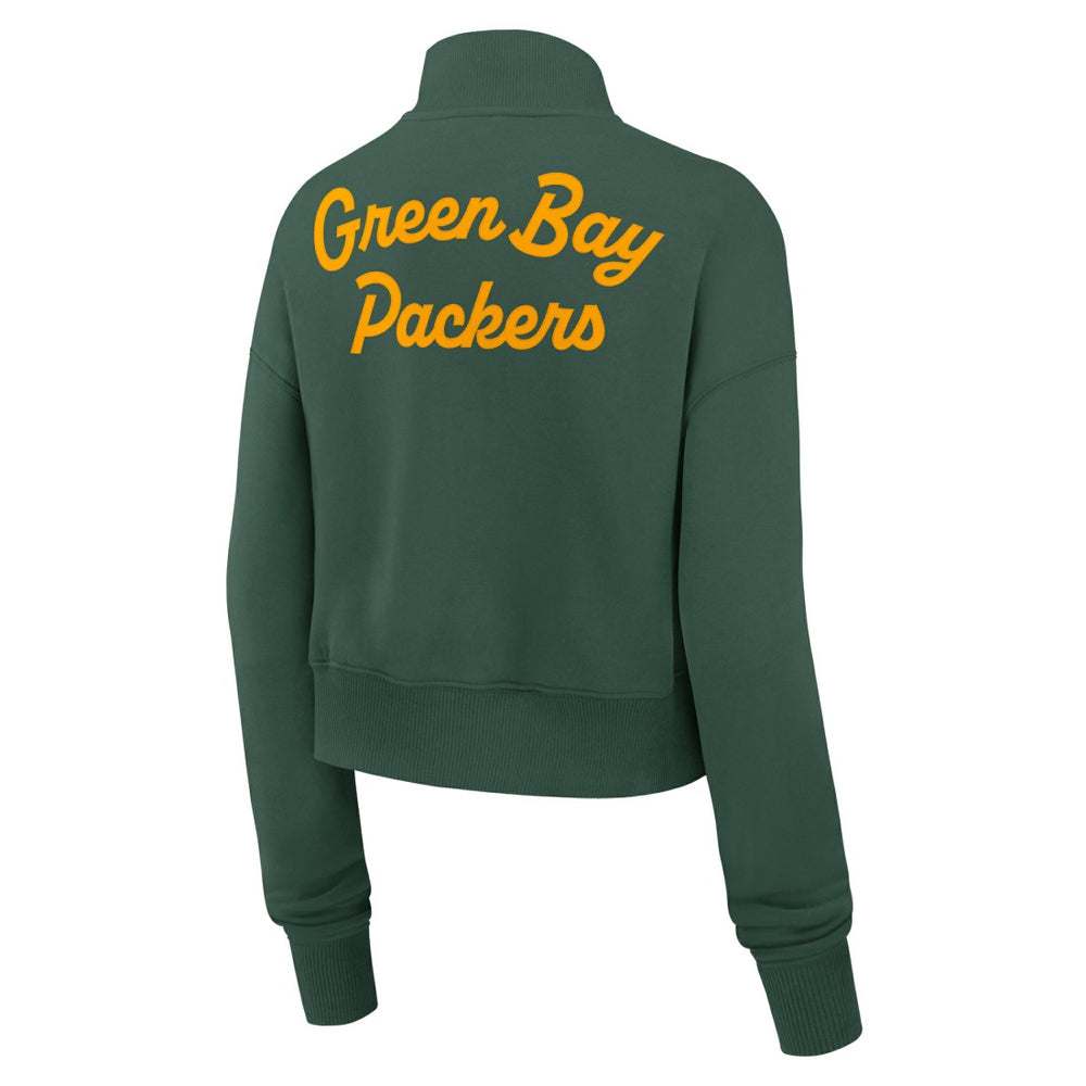 Green Bay Packers Women's Phoenix Fleece Quarter-Zip Sweatshirt - Green - Nike