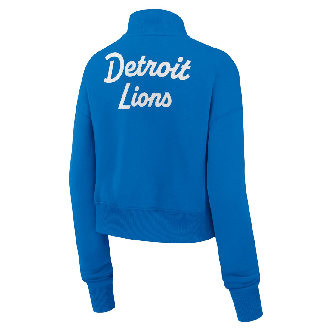 Detroit Lions Women's Phoenix Fleece Quarter-Zip Sweatshirt - Blue - Nike