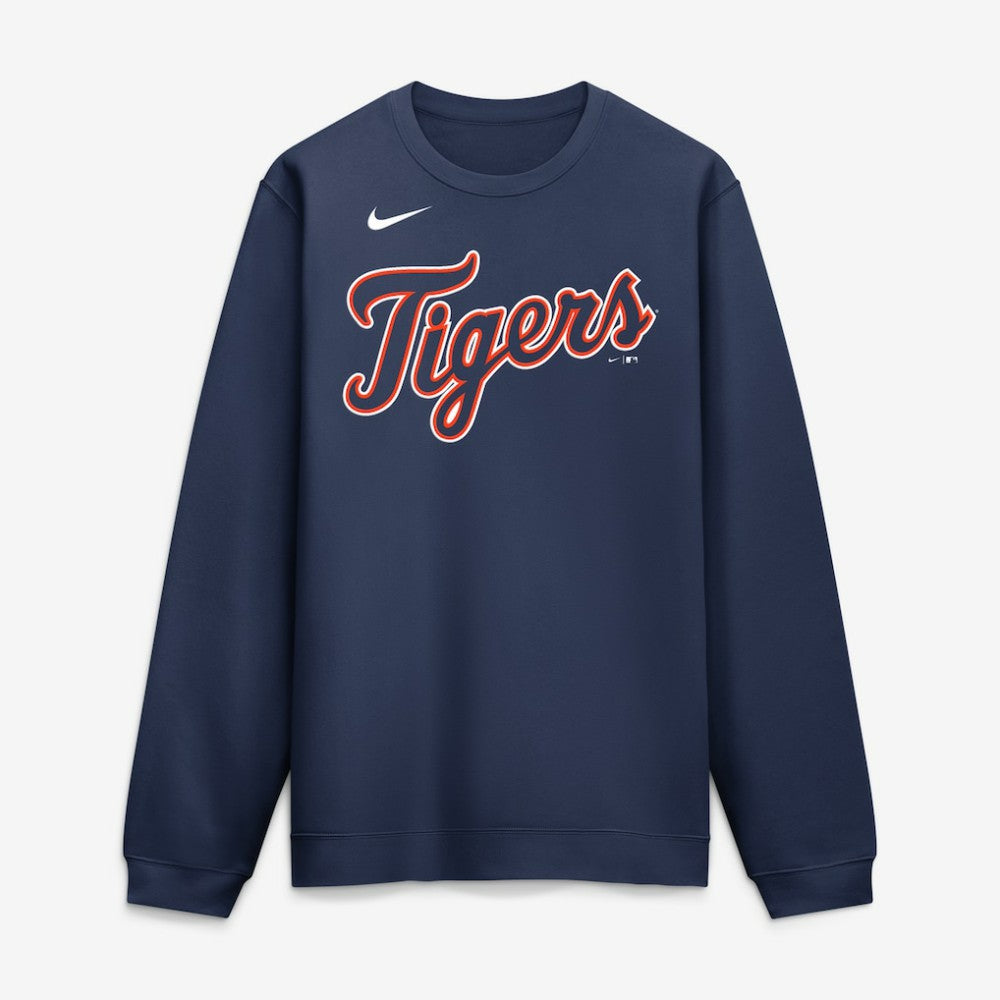 Detroit Tigers Nike Primetime Wordmark Sweatshirt Discount