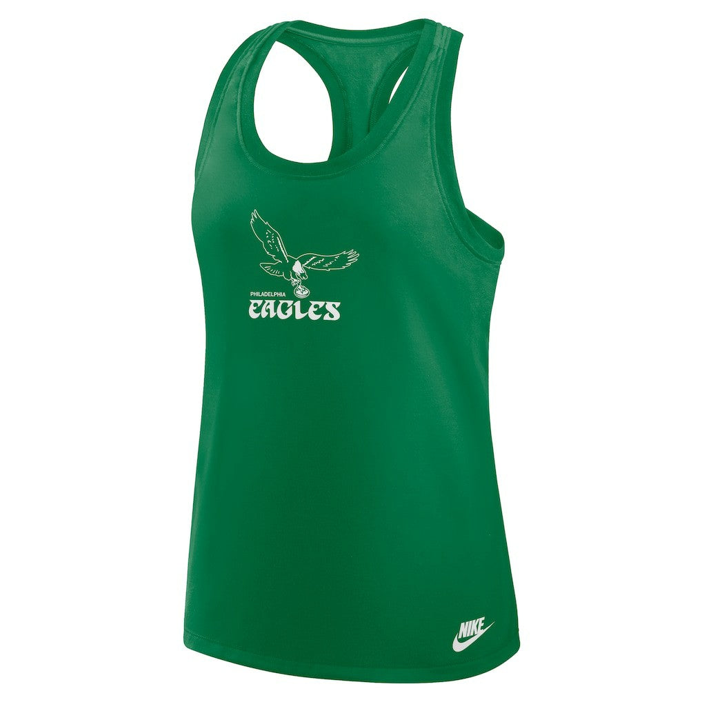 Philadelphia Eagles Women's Hurry Up Tri-Blend Dri-FIT Tank Top - Kelly Green - Nike
