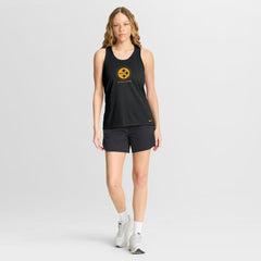 Pittsburgh Steelers Women's Hurry Up Tri-Blend Dri-FIT Tank Top - Black - Nike