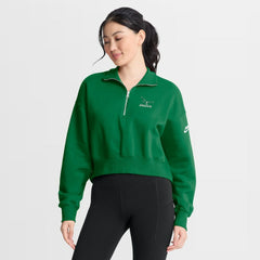 Philadelphia Eagles Women's Phoenix Fleece Quarter-Zip Sweatshirt - Kelly Green - Nike