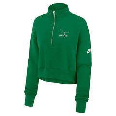 Philadelphia Eagles Women's Phoenix Fleece Quarter-Zip Sweatshirt - Kelly Green - Nike
