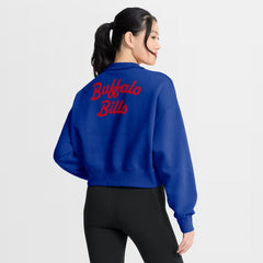 Buffalo Bills Women's Phoenix Fleece Quarter-Zip Sweatshirt - Royal - Nike