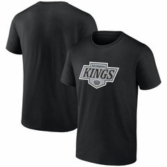 Los Angeles Kings Logo Athletic Essential T-Shirt - Black | NHL Clearance