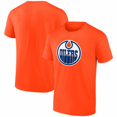 Edmonton Oilers Logo Athletic Essential T-Shirt - Orange | NHL sale