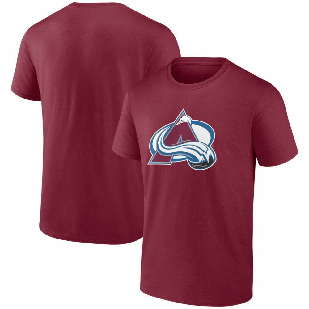 Colorado Avalanche Logo Athletic Essential T-Shirt - Burgundy | NHL near me