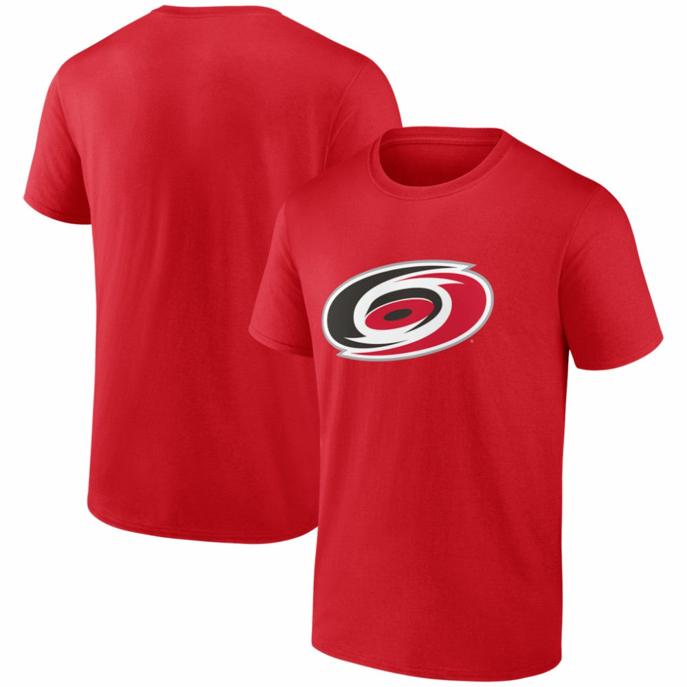 Carolina Hurricanes Logo Athletic Essential T-Shirt - Red | NHL Lifestyle
