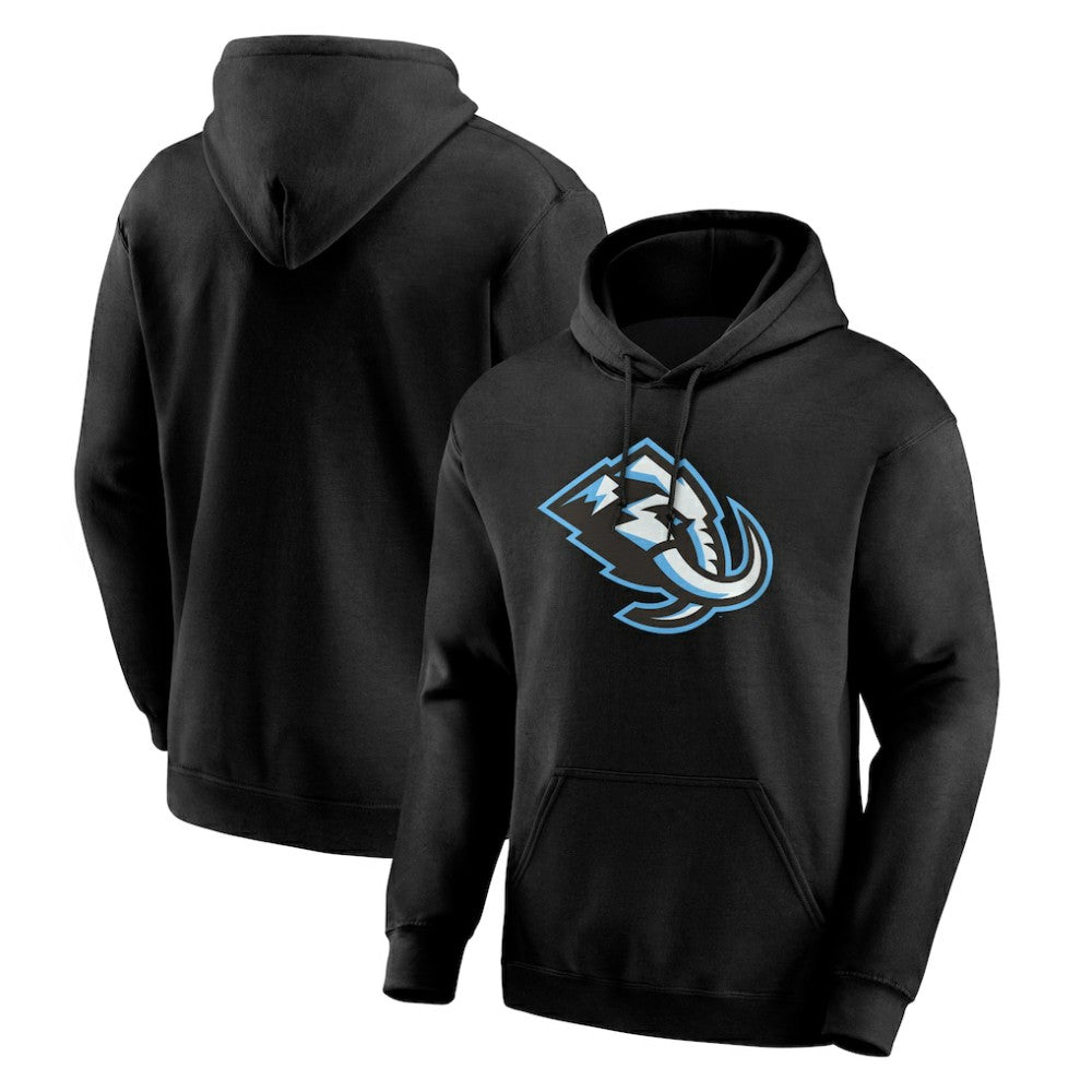 Utah Mammoth Logo Athletic Essential Hoodie - Black | NHL Clearance