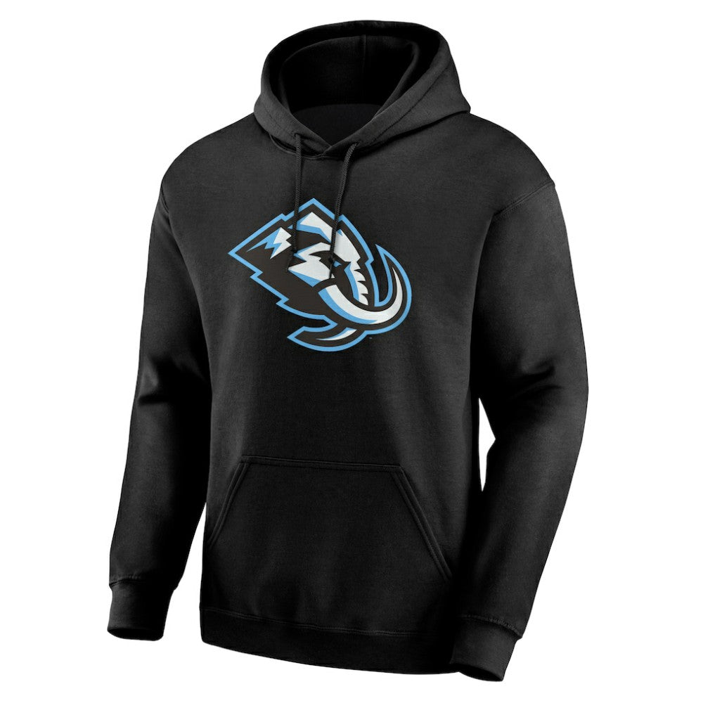 Utah Mammoth Logo Athletic Essential Hoodie - Black | NHL Clearance