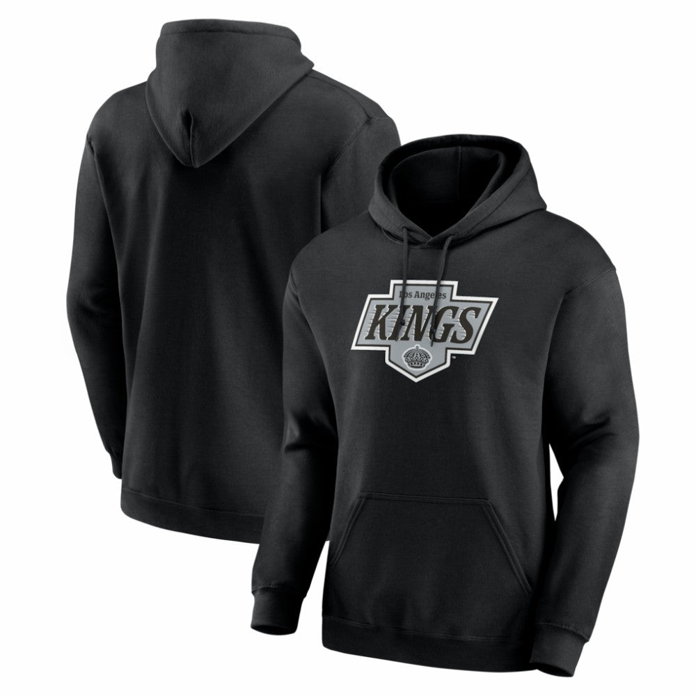 Los Angeles Kings Logo Athletic Essential Hoodie - Black | NHL Lifestyle