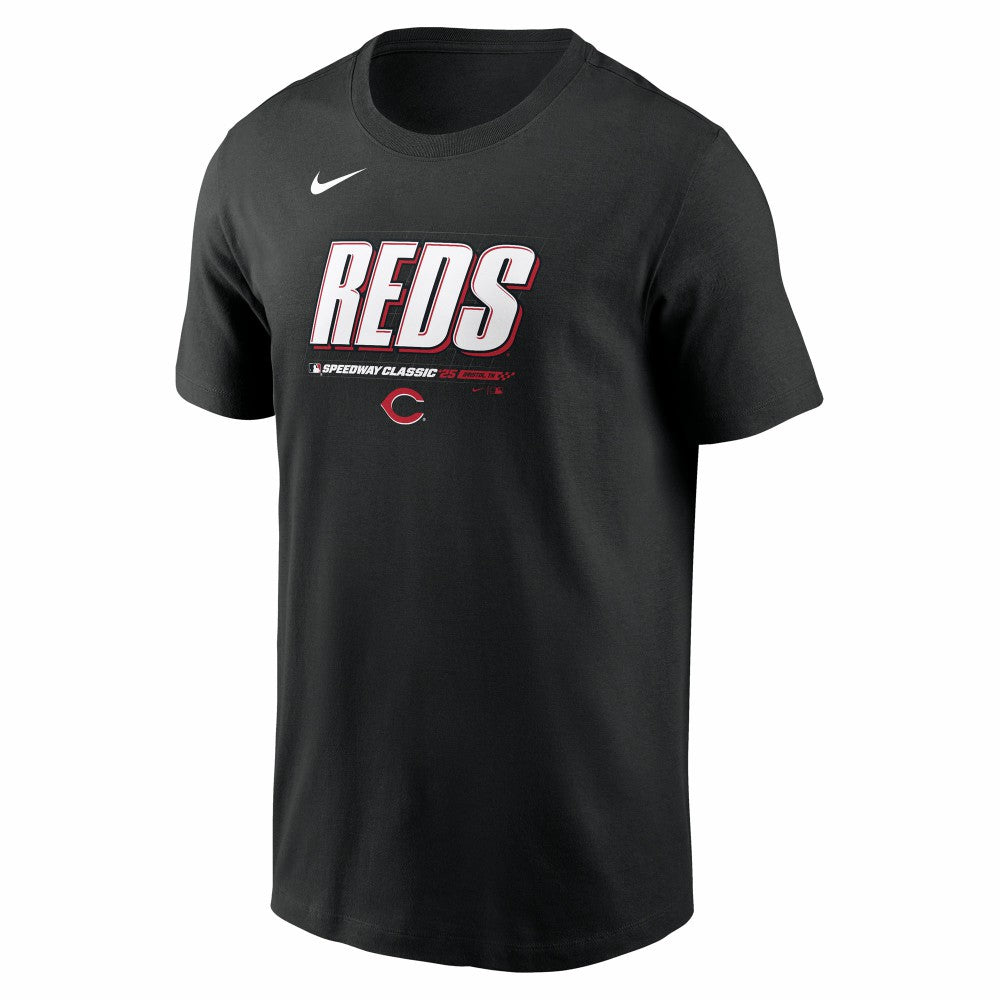 Cincinnati Reds Nike 2025 MLB Speedway Classic Authentic Collection Wordmark T-Shirt Outlet