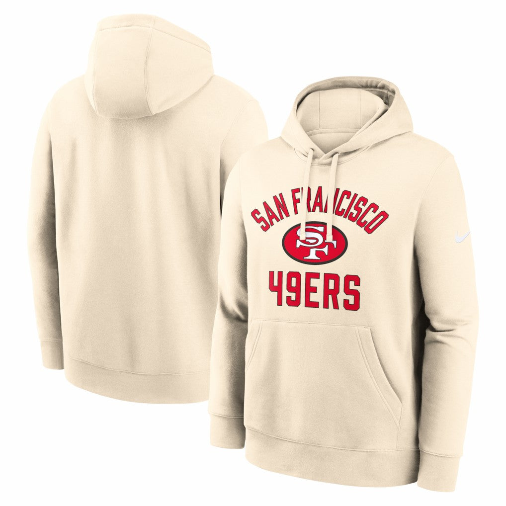 San Francisco 49ers Club Hoodie - Natural - Nike