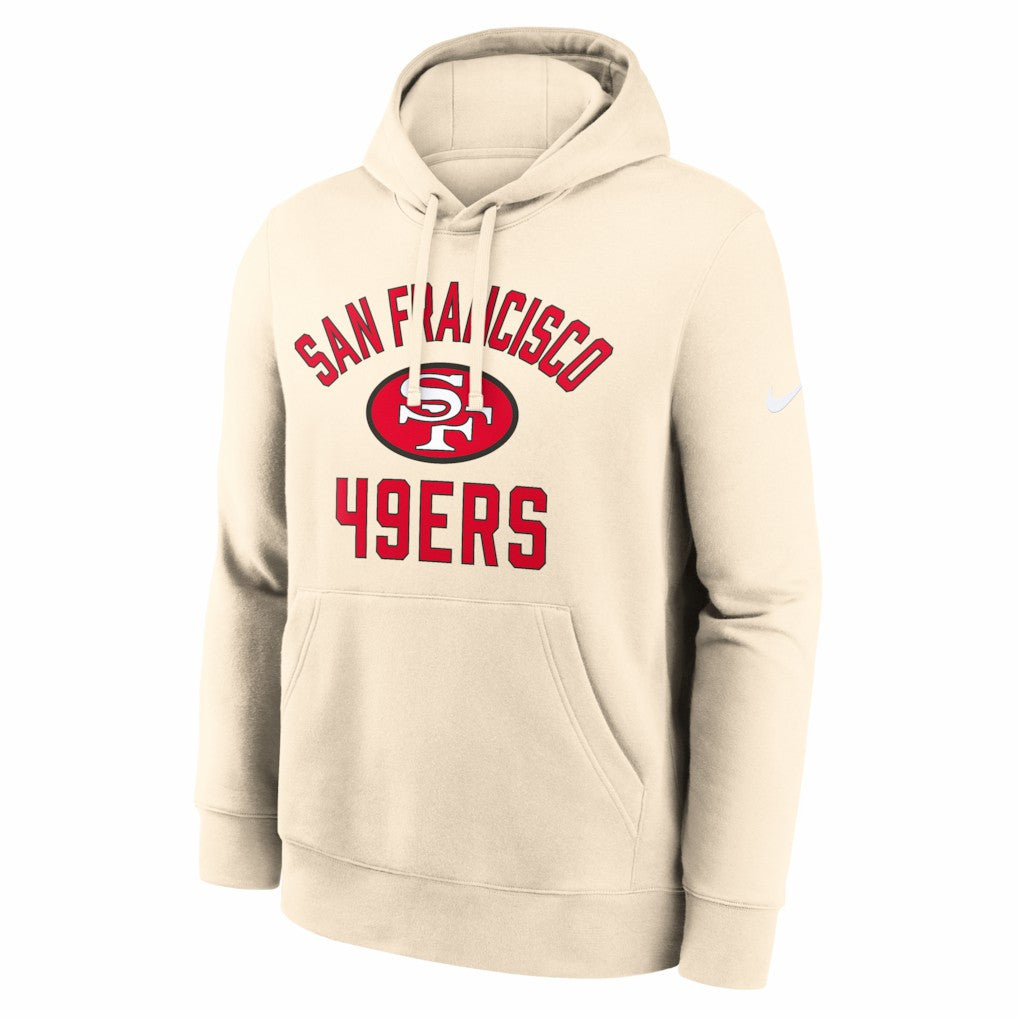San Francisco 49ers Club Hoodie - Natural - Nike