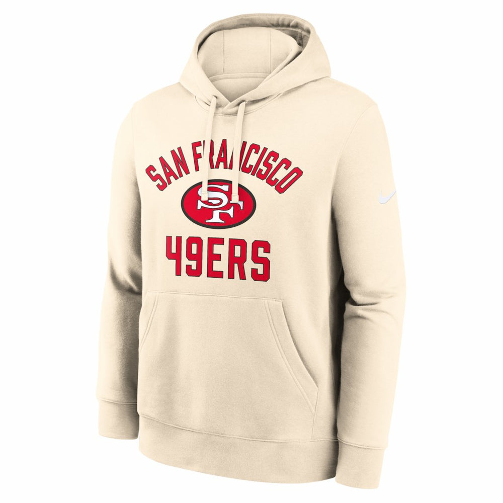 San Francisco 49ers Club Hoodie - Natural - Nike
