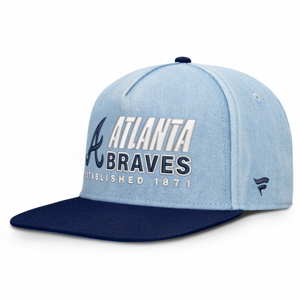 Atlanta Braves Fanatics Twinbill Snapback Hat Outlet