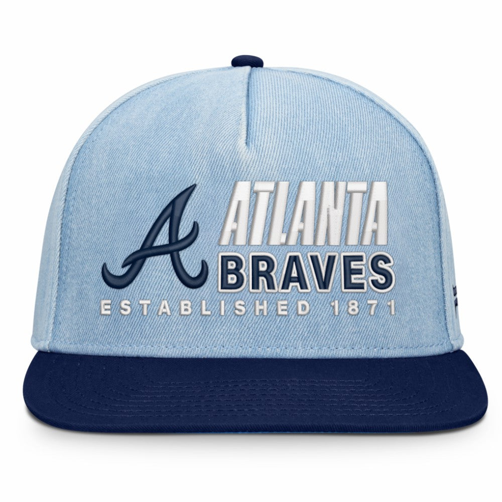 Atlanta Braves Fanatics Twinbill Snapback Hat Outlet