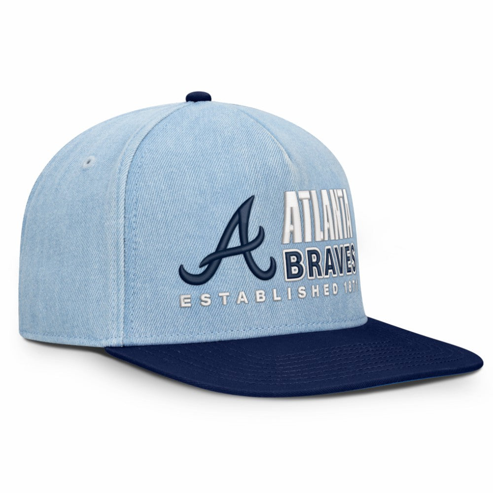 Atlanta Braves Fanatics Twinbill Snapback Hat Outlet