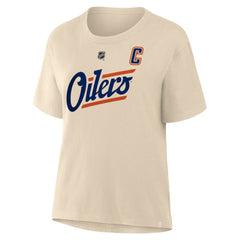 Connor McDavid Edmonton Oilers Fanatics Women's Alternate Name & Number T-Shirt - Beige | Fanatics discount