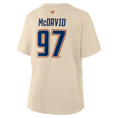 Connor McDavid Edmonton Oilers Fanatics Women's Alternate Name & Number T-Shirt - Beige | Fanatics discount