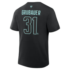Philipp Grubauer Seattle Kraken Fanatics Authentic Stack Name & Number T-Shirt - Black | Fanatics near me