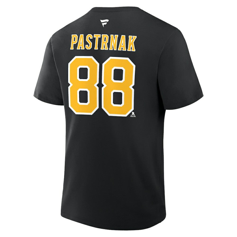 David Pastrnak Boston Bruins Fanatics Authentic Stack Name & Number T-Shirt - Black | Fanatics sale