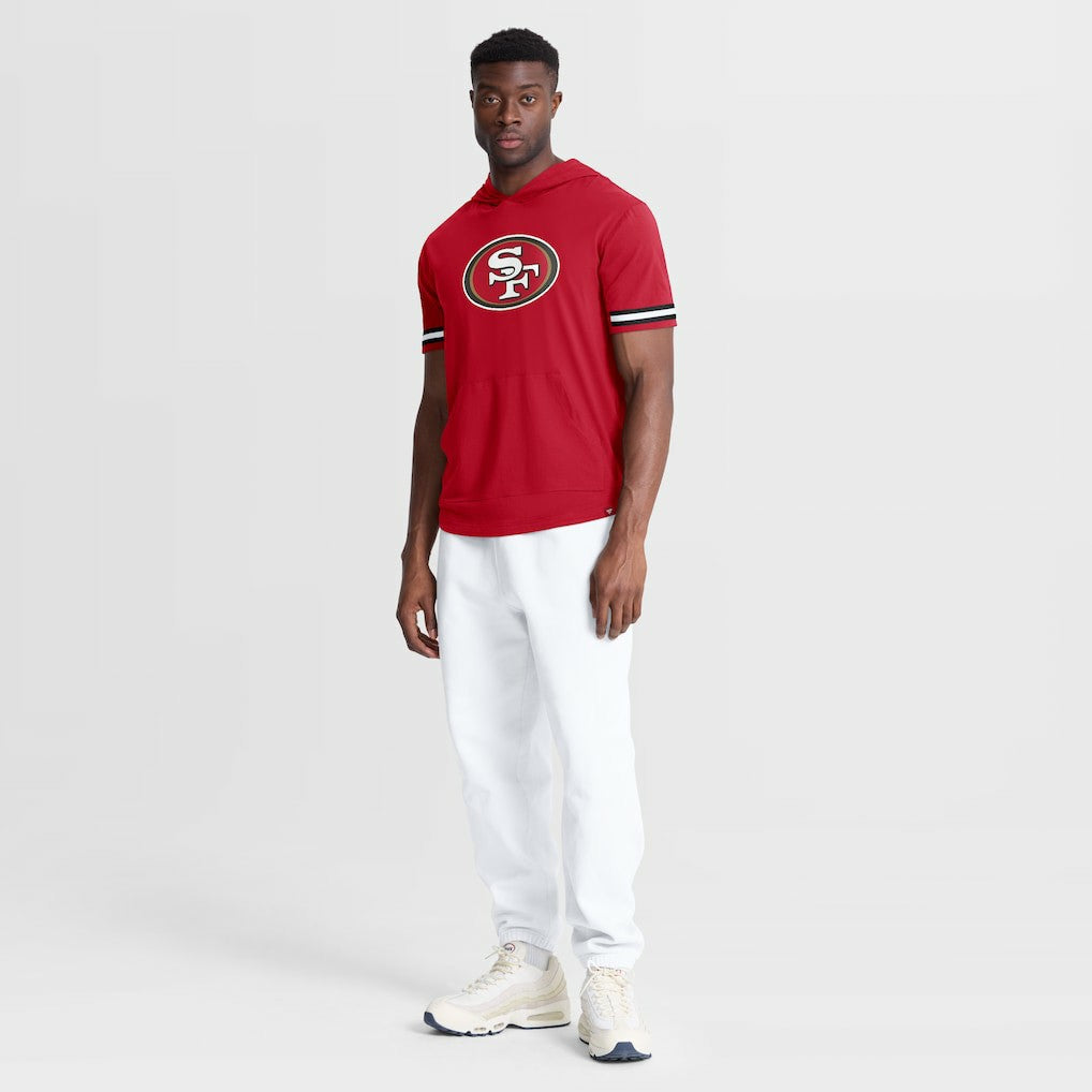 San Francisco 49ers Optimal Play Short Sleeve Hooded T-Shirt - Scarlet - Fanatics