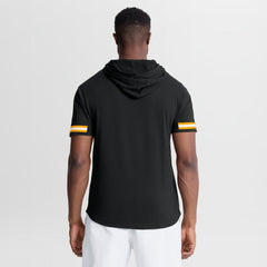 Pittsburgh Steelers Optimal Play Short Sleeve Hooded T-Shirt - Black - Fanatics