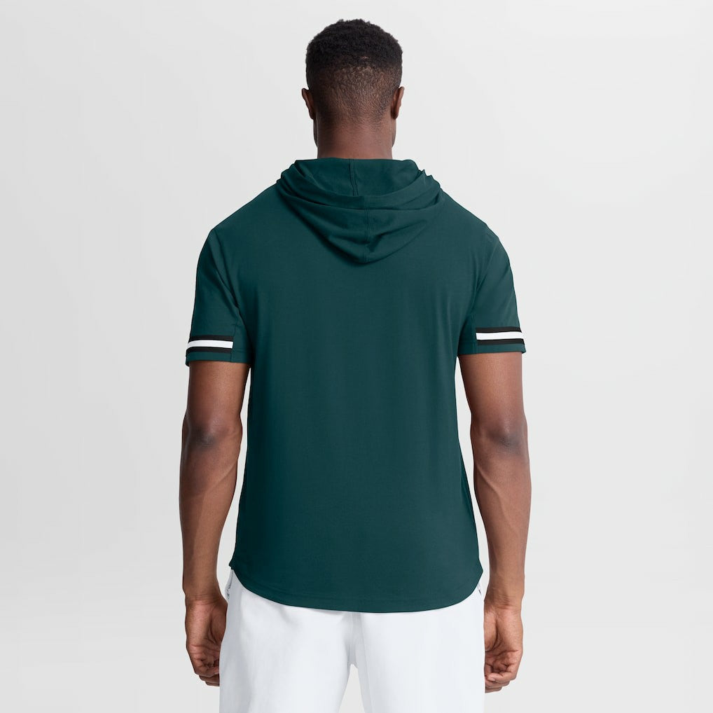 Philadelphia Eagles Optimal Play Short Sleeve Hooded T-Shirt - Midnight Green - Fanatics