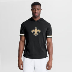New Orleans Saints Optimal Play Short Sleeve Hooded T-Shirt - Black - Fanatics