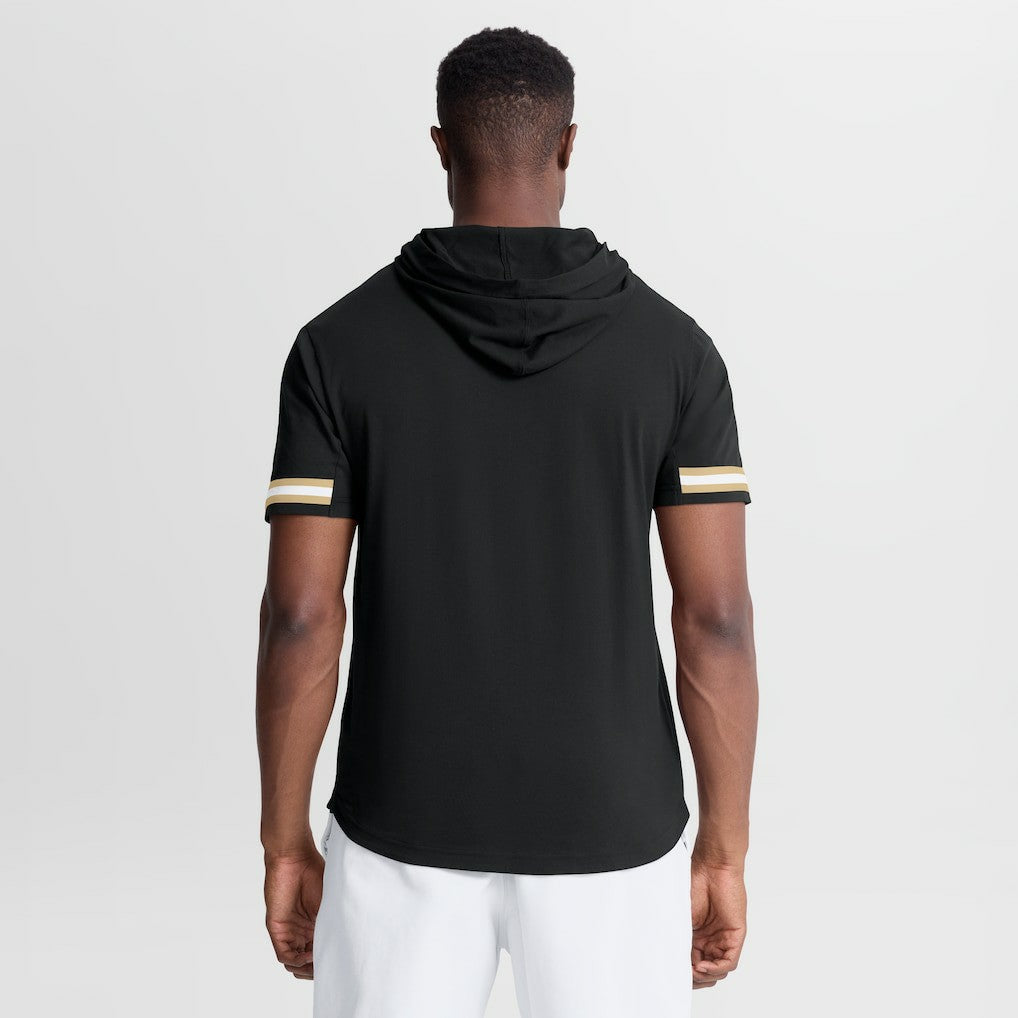 New Orleans Saints Optimal Play Short Sleeve Hooded T-Shirt - Black - Fanatics