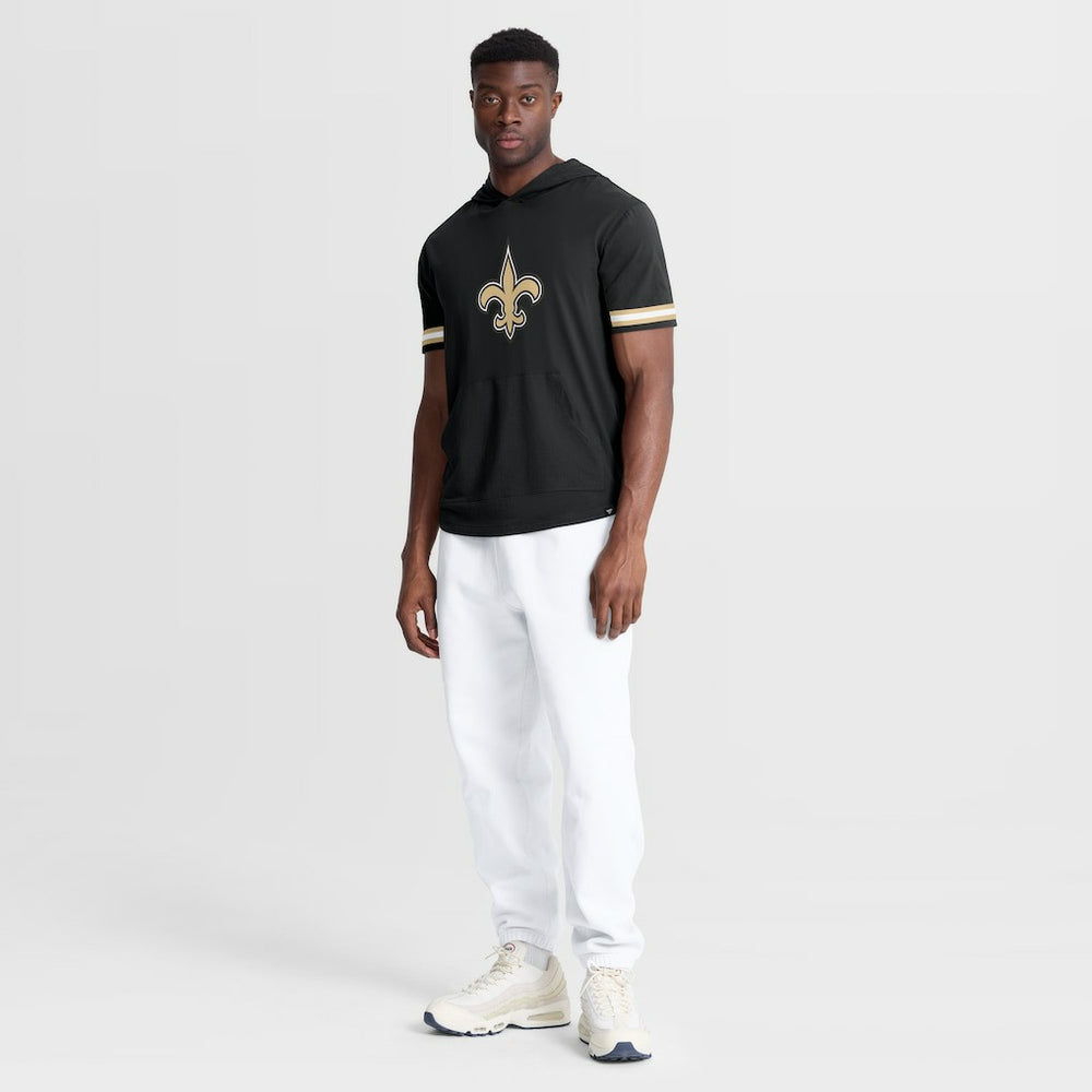 New Orleans Saints Optimal Play Short Sleeve Hooded T-Shirt - Black - Fanatics