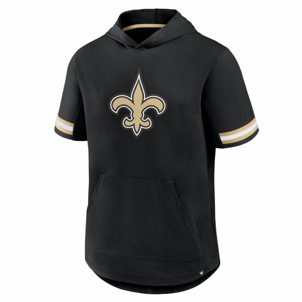 New Orleans Saints Optimal Play Short Sleeve Hooded T-Shirt - Black - Fanatics
