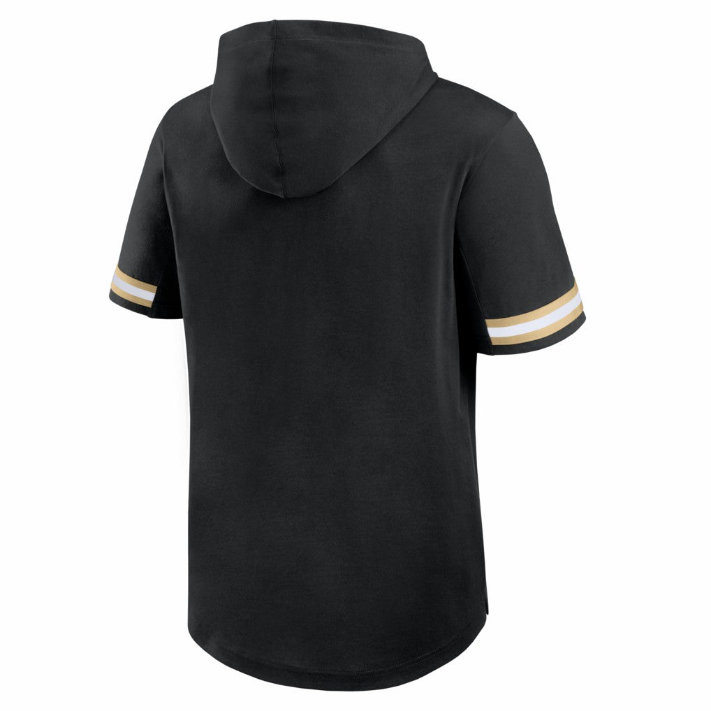 New Orleans Saints Optimal Play Short Sleeve Hooded T-Shirt - Black - Fanatics