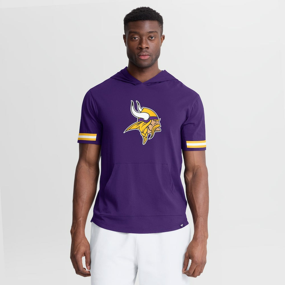 Minnesota Vikings Optimal Play Short Sleeve Hooded T-Shirt - Purple - Fanatics