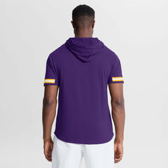 Minnesota Vikings Optimal Play Short Sleeve Hooded T-Shirt - Purple - Fanatics