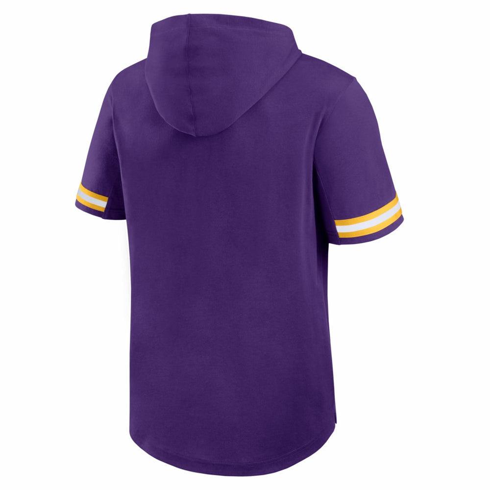 Minnesota Vikings Optimal Play Short Sleeve Hooded T-Shirt - Purple - Fanatics