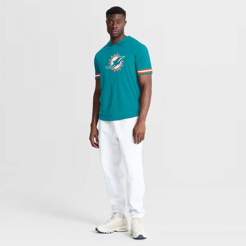 Miami Dolphins Optimal Play Short Sleeve Hooded T-Shirt - Aqua - Fanatics