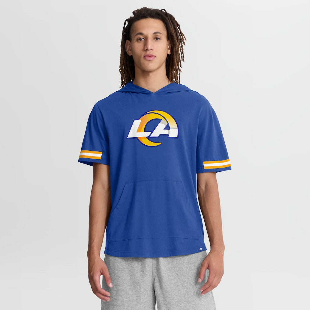 Los Angeles Rams Optimal Play Short Sleeve Hooded T-Shirt - Royal - Fanatics