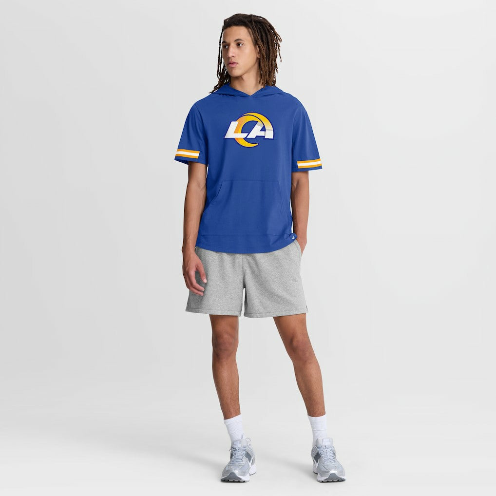 Los Angeles Rams Optimal Play Short Sleeve Hooded T-Shirt - Royal - Fanatics